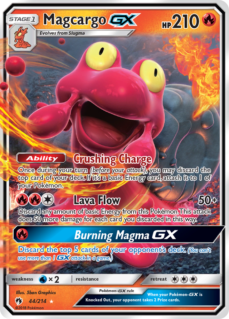 Magcargo GX (44/214) [Sun & Moon: Lost Thunder] | Devastation Store
