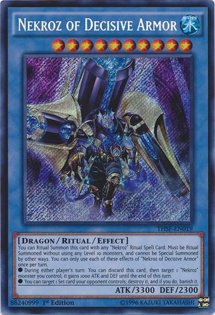 Nekroz of Decisive Armor [THSF-EN019] Secret Rare | Devastation Store