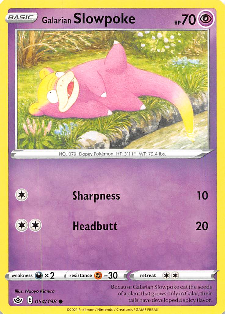 Galarian Slowpoke (054/198) [Sword & Shield: Chilling Reign] | Devastation Store