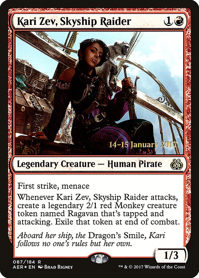 Kari Zev, Skyship Raider  [Aether Revolt Prerelease Promos] - Devastation Store | Devastation Store