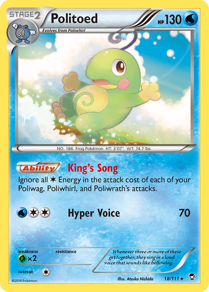 Politoed (18/111) [XY: Furious Fists] | Devastation Store