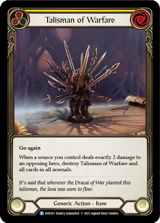 Talisman of Warfare [EVR193] (Everfest)  1st Edition Cold Foil | Devastation Store
