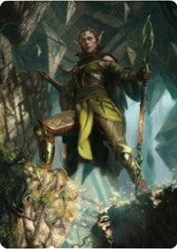 Nissa of Shadowed Boughs 1 Art Card [Zendikar Rising Art Series] | Devastation Store