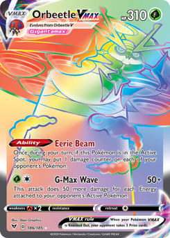 Orbeetle VMAX (186/185) [Sword & Shield: Vivid Voltage] | Devastation Store