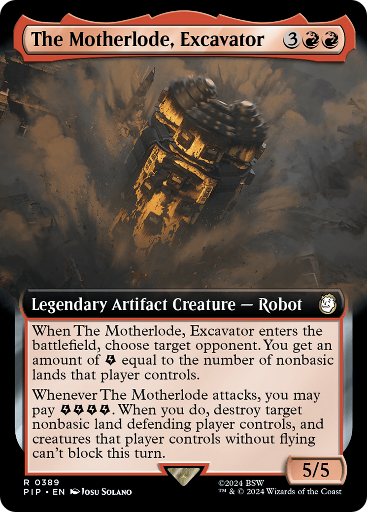 The Motherlode, Excavator (Extended Art) [Fallout] | Devastation Store