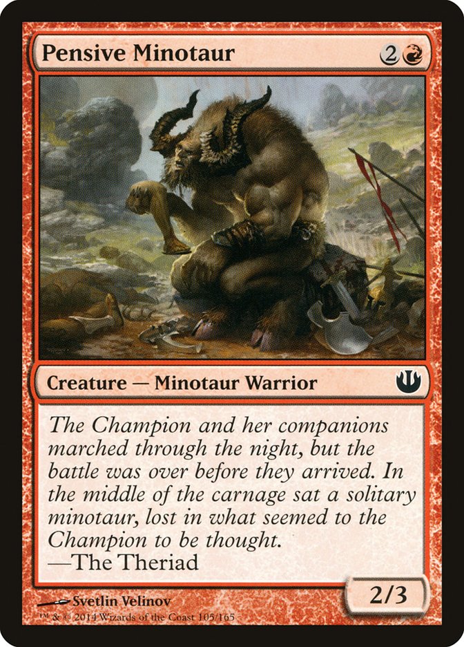 Pensive Minotaur [Journey into Nyx] | Devastation Store