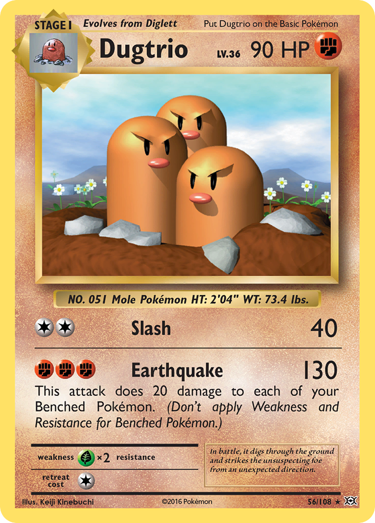 Dugtrio (56/108) [XY: Evolutions] | Devastation Store