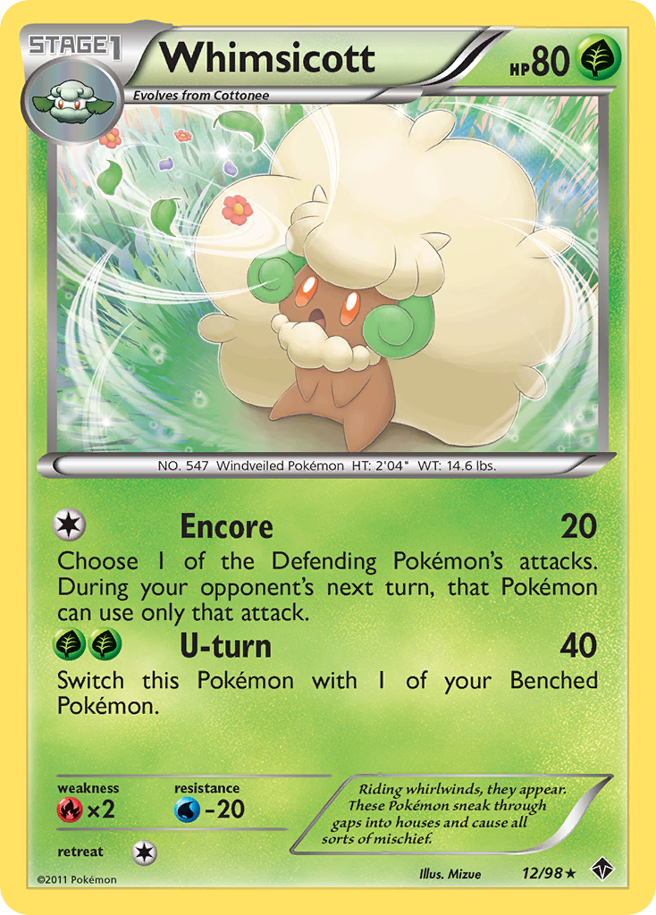 Whimsicott (12/98) [Black & White: Emerging Powers] | Devastation Store