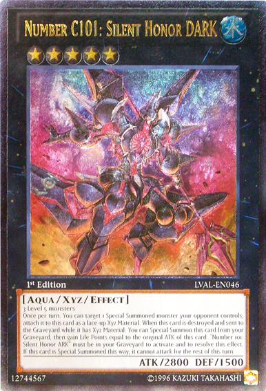 Number C101: Silent Honor DARK [LVAL-EN046] Ultimate Rare | Devastation Store