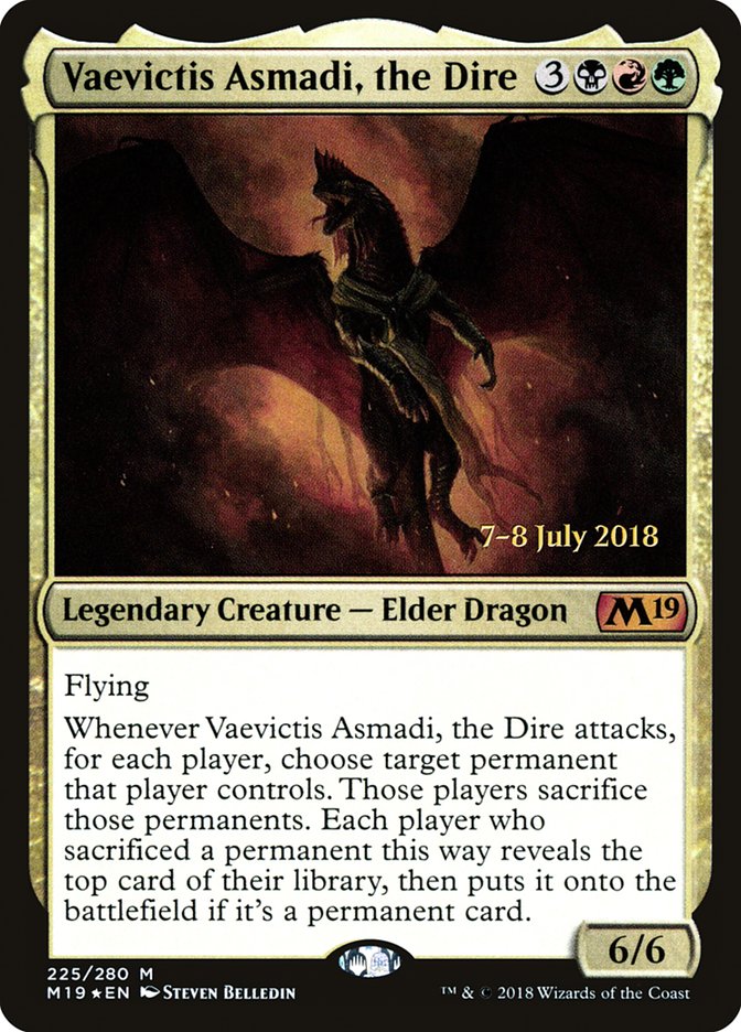 Vaevictis Asmadi, the Dire  [Core Set 2019 Prerelease Promos] | Devastation Store