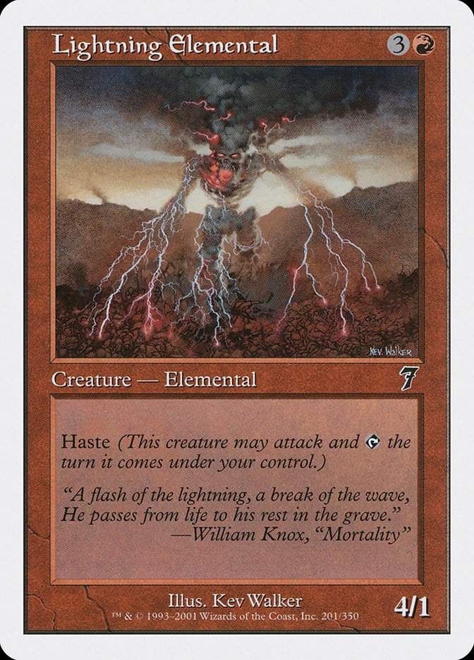 Lightning Elemental [Seventh Edition] - Devastation Store | Devastation Store