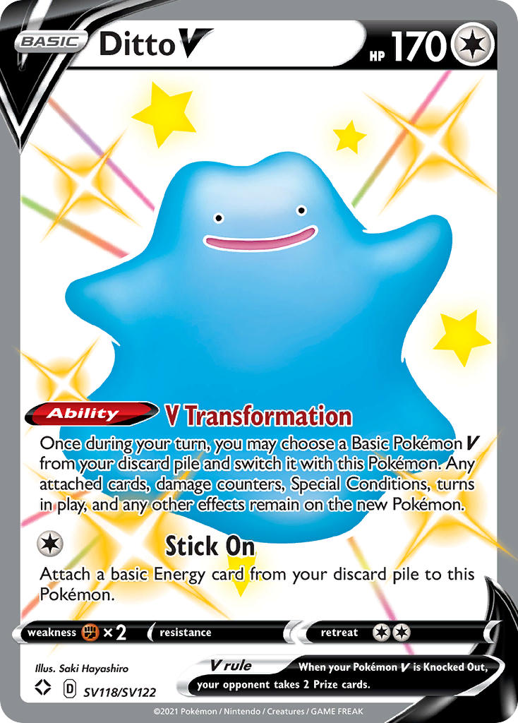 Ditto V (SV118/SV122) [Sword & Shield: Shining Fates] | Devastation Store