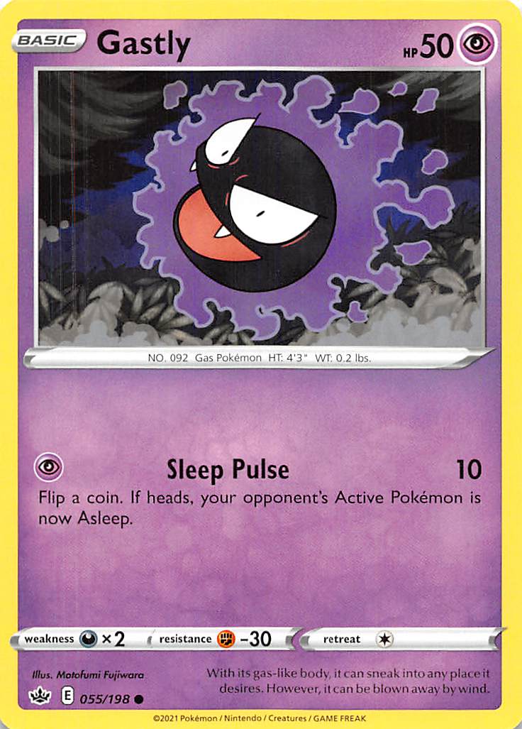 Gastly (055/198) [Sword & Shield: Chilling Reign] | Devastation Store