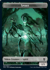 Spirit (001) // Spirit (002) Double-sided Token [Innistrad: Crimson Vow Commander Tokens] | Devastation Store