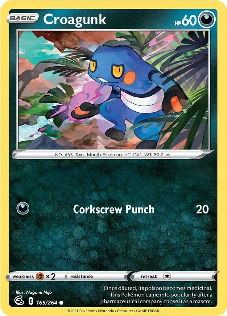 Croagunk (165/264) [Sword & Shield: Fusion Strike] | Devastation Store