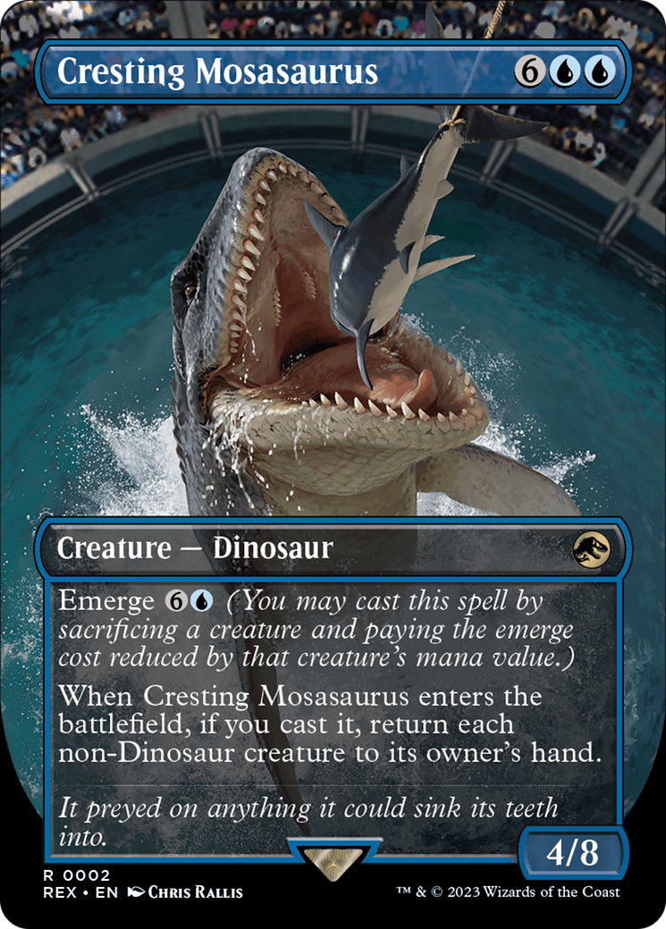 Cresting Mosasaurus (Borderless) [Jurassic World Collection] | Devastation Store