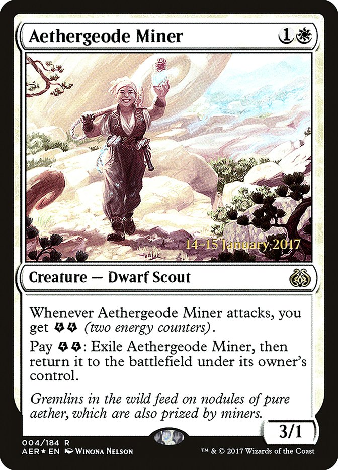 Aethergeode Miner  [Aether Revolt Prerelease Promos] | Devastation Store