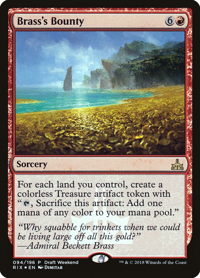 Brass's Bounty (Draft Weekend) [Rivals of Ixalan Promos] | Devastation Store