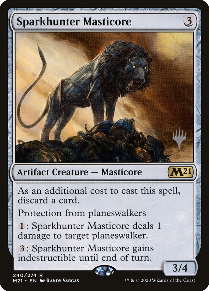 Sparkhunter Masticore (Promo Pack) [Core Set 2021 Promos] | Devastation Store