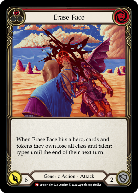 Erase Face [UPR187] (Uprising)  Rainbow Foil | Devastation Store