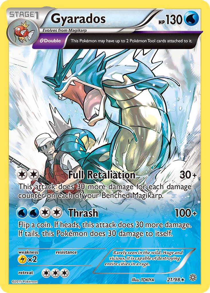 Gyarados (21/98) (Theme Deck Exclusive) [XY: Ancient Origins] | Devastation Store