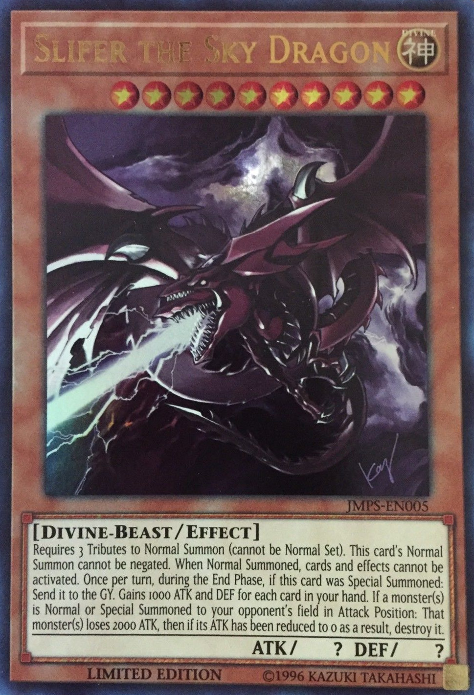 Slifer the Sky Dragon [JMPS-EN005] Ultra Rare | Devastation Store