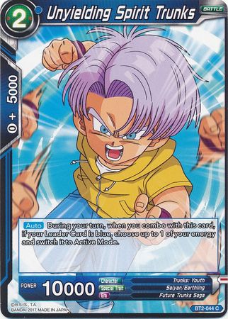 Unyielding Spirit Trunks [BT2-044] | Devastation Store