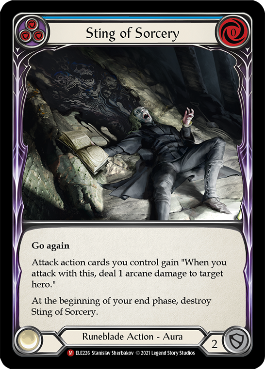 Sting of Sorcery [ELE226] (Tales of Aria)  1st Edition Rainbow Foil | Devastation Store