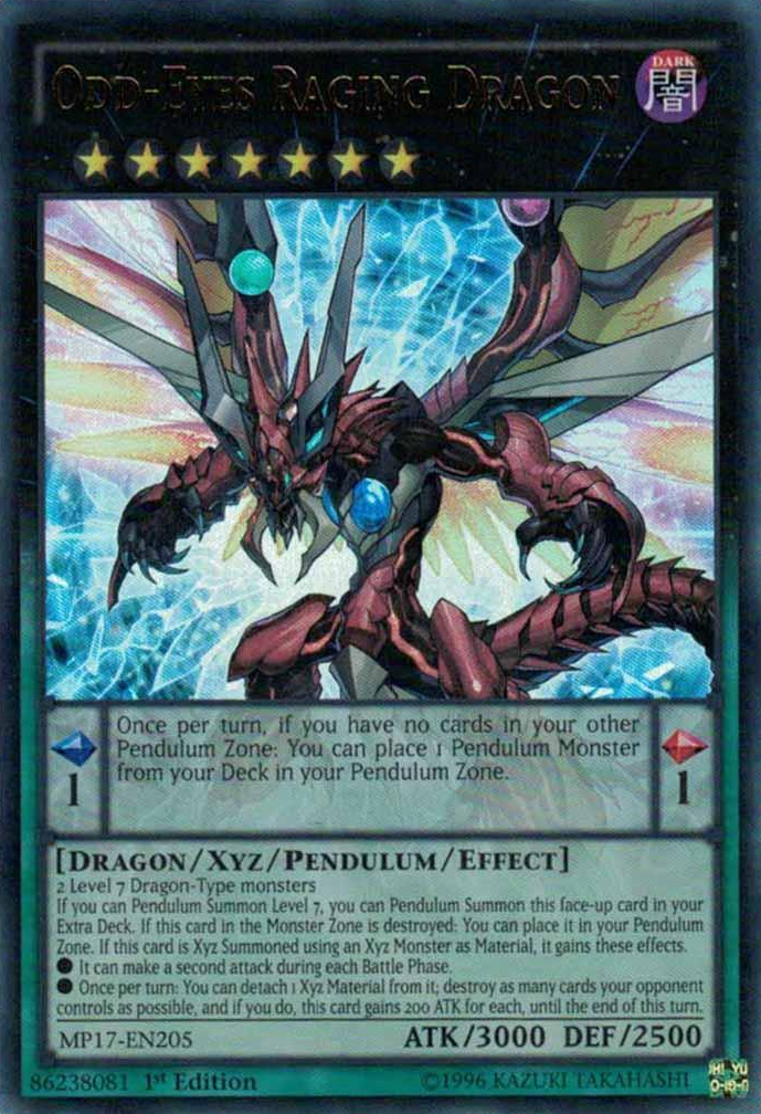 Odd-Eyes Raging Dragon [MP17-EN205] Ultra Rare | Devastation Store