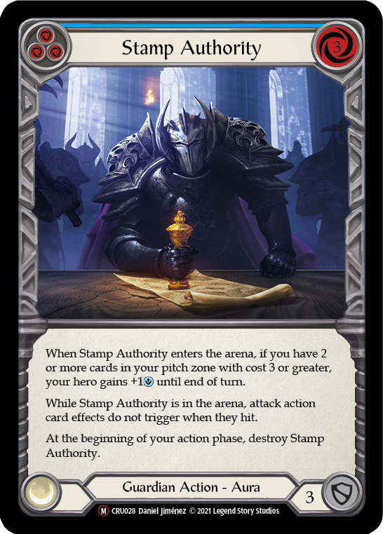 Stamp Authority (Rainbow Foil) [CRU028-RF] Unlimited Rainbow Foil | Devastation Store
