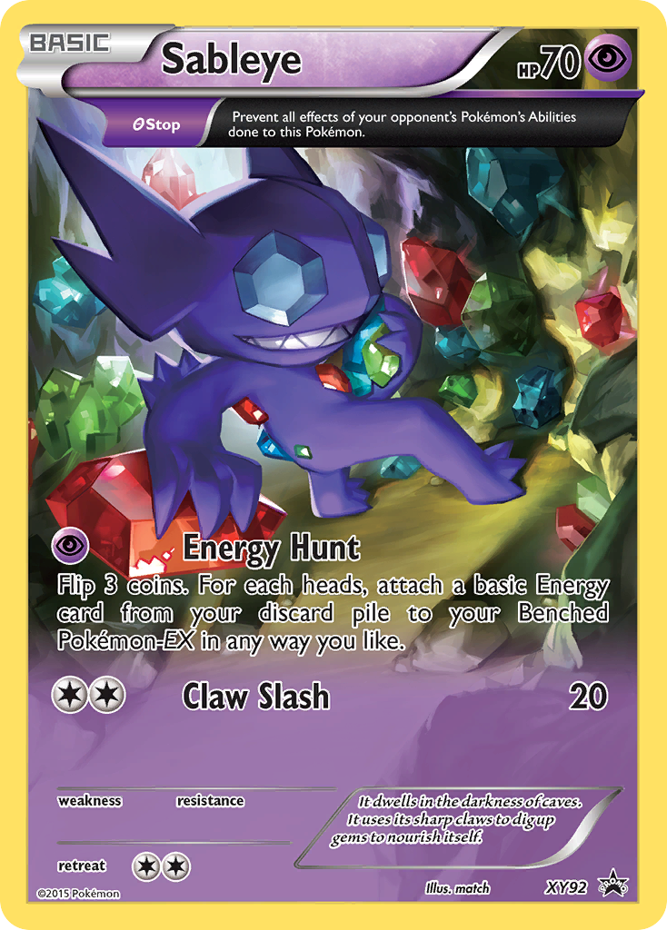 Sableye (XY92) [XY: Black Star Promos] | Devastation Store
