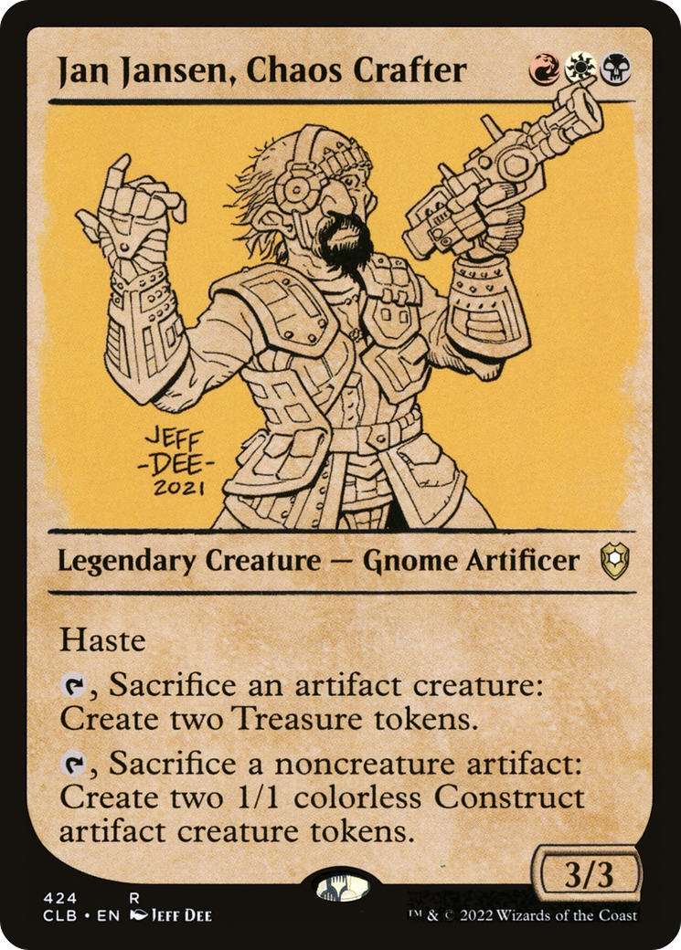 Jan Jansen, Chaos Crafter (Showcase) [Commander Legends: Battle for Baldur's Gate] | Devastation Store