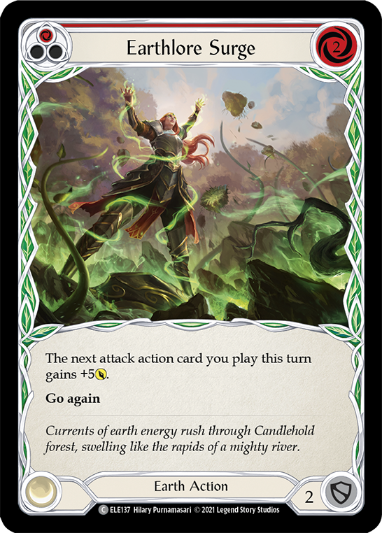 Earthlore Surge (Red) [ELE137] (Tales of Aria)  1st Edition Normal | Devastation Store
