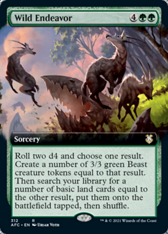 Wild Endeavor (Extended) [Dungeons & Dragons: Adventures in the Forgotten Realms Commander] | Devastation Store