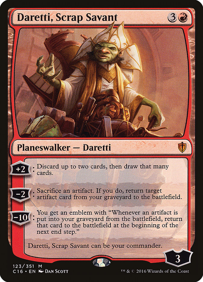 Daretti, Scrap Savant [Commander 2016] - Devastation Store | Devastation Store