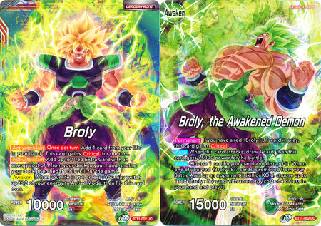 Broly // Broly, the Awakened Demon [BT11-002] | Devastation Store