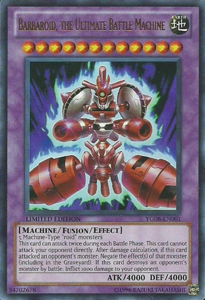 Barbaroid, the Ultimate Battle Machine [YG08-EN001] Ultra Rare | Devastation Store