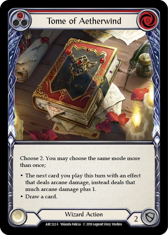 Tome of Aetherwind [ARC122-S] 1st Edition Rainbow Foil - Devastation Store | Devastation Store