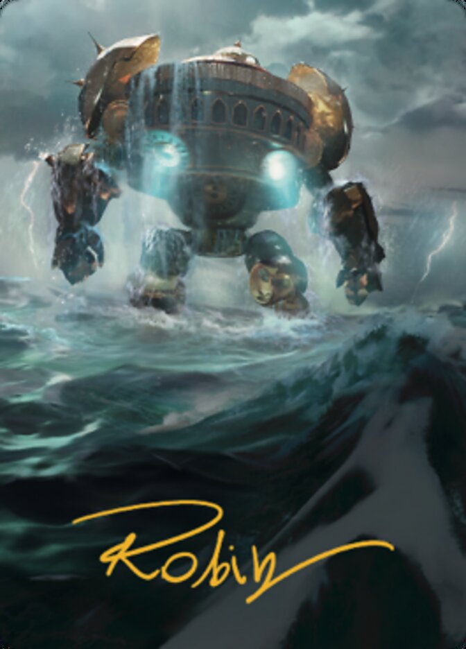 Island Art Card (Gold-Stamped Signature) [The Brothers' War Art Series] | Devastation Store