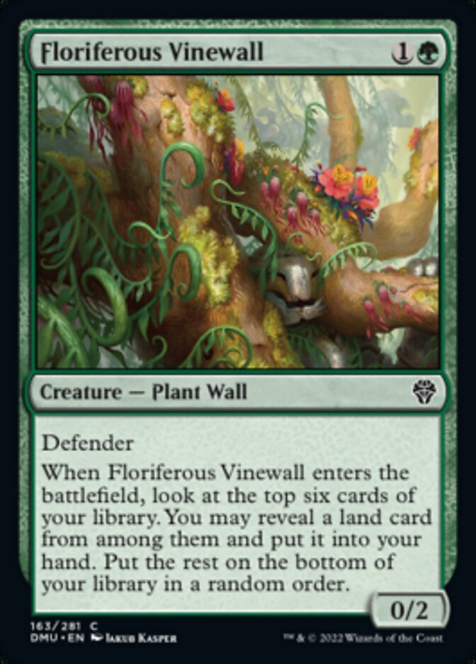 Floriferous Vinewall [Dominaria United] | Devastation Store