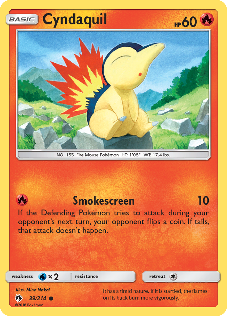 Cyndaquil (39/214) [Sun & Moon: Lost Thunder] | Devastation Store