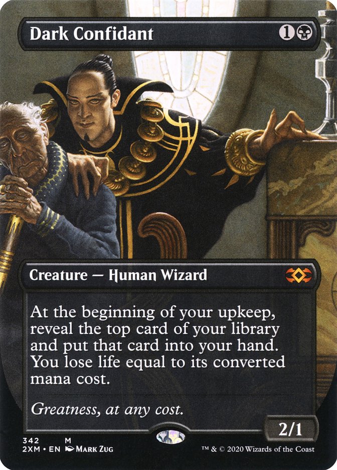 Dark Confidant (Toppers) [Double Masters Extended Art] | Devastation Store