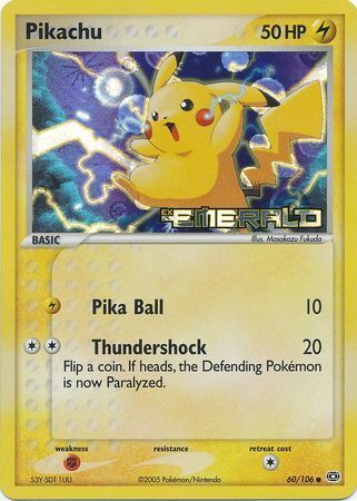 Pikachu (60/106) (Stamped) [EX: Emerald] | Devastation Store