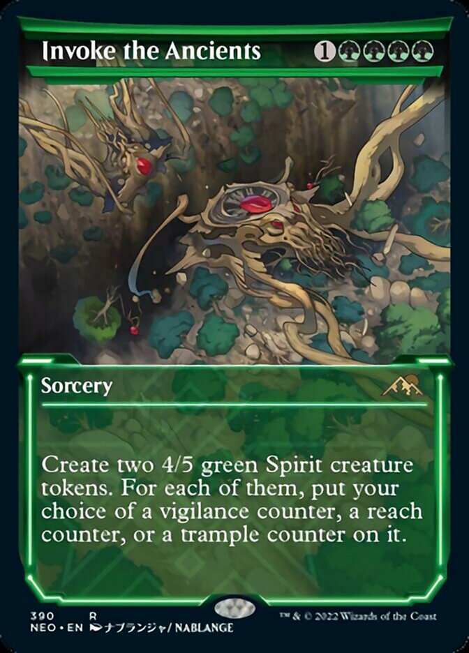 Invoke the Ancients (Showcase Soft Glow) [Kamigawa: Neon Dynasty] | Devastation Store