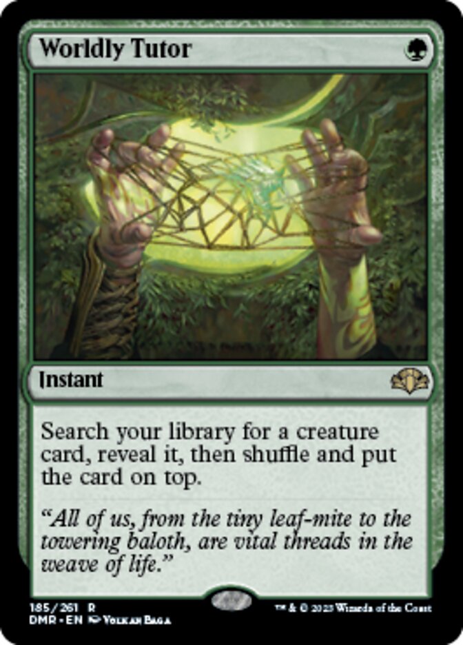 Worldly Tutor [Dominaria Remastered] | Devastation Store