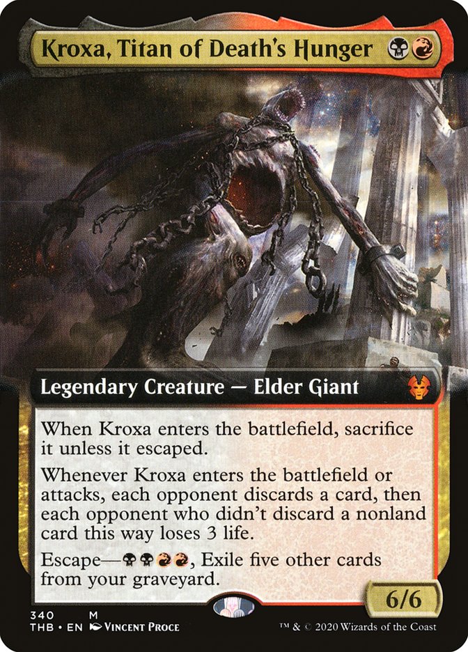 Kroxa, Titan of Death's Hunger (Extended) [Theros Beyond Death] | Devastation Store