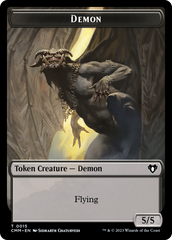 Eldrazi Spawn // Demon Double-Sided Token [Commander Masters Tokens] | Devastation Store