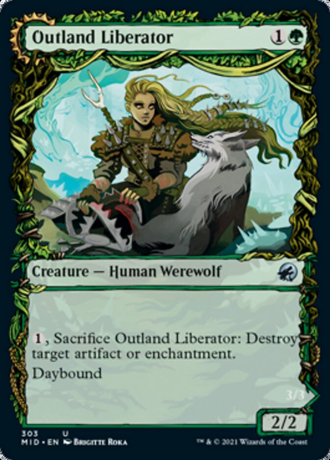 Outland Liberator // Frenzied Trapbreaker (Showcase Equinox) [Innistrad: Midnight Hunt] | Devastation Store