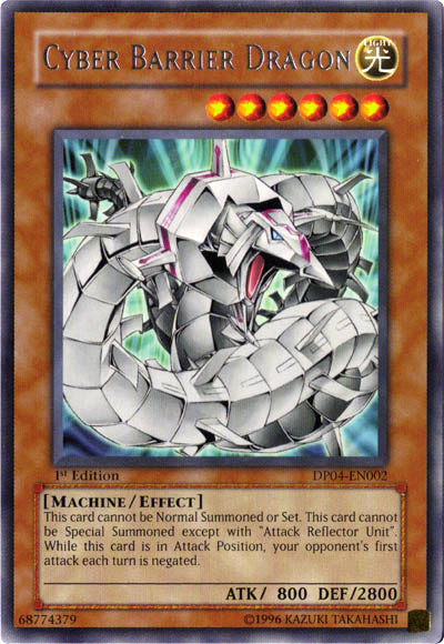 Cyber Barrier Dragon [DP04-EN002] Rare | Devastation Store