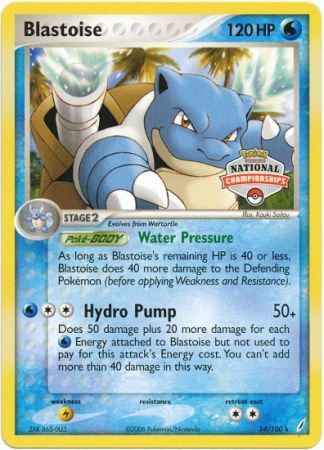 Blastoise (14/100) (National Championship Promo) [EX: Crystal Guardians] | Devastation Store